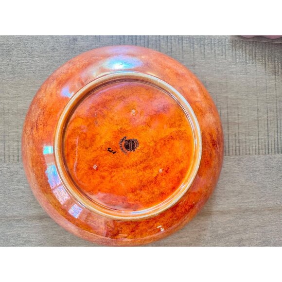 Antique Grimwades Byzanta Ware Lustre Low Bowl Made in England - Picture 3 of 4